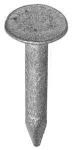 Pointe shingle tête extra large en acier galvanisé Diam. 3 x L. 16 mm - Boîte de 1 kg