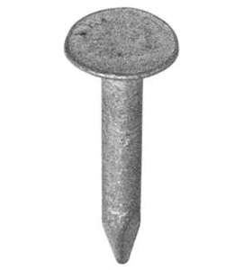 Pointe shingle tête extra large en acier galvanisé Diam. 3 x L. 20 mm - Boîte de 1 kg