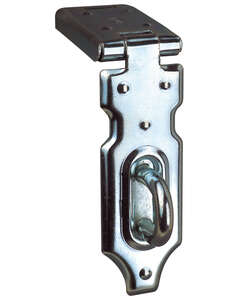 Fermoir porte cadenas pour coffre à visser en acier zingué Diam. 3,5 x H. 85 x l. 25 mm