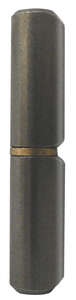 Paumelle ovale pivot fixe pour porte à souder en acier H. 120 x l. 18 x Diam. 16 mm laiton zingué