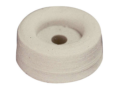 Butée de porte simple pour usages divers en caoutchouc Diam. 30 x H. 15 mm blanc