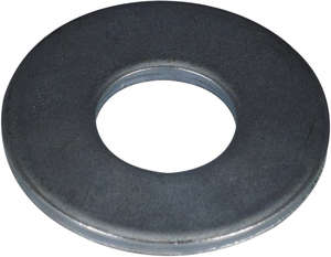 Rondelle plate large en acier zingué BIGMAT Diam. 6 mm - Boîte de 100 pièces
