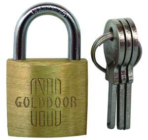 Cadenas GOLDOOR en laiton 3 clés 45 mm