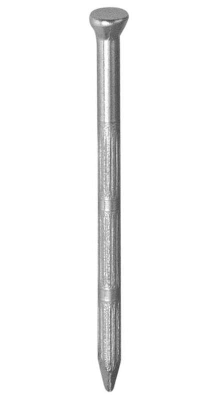 Pointe AZ striée en acier trempé galvanisé Diam. 3,5 x L. 50 mm - Boîte de 16 pièces