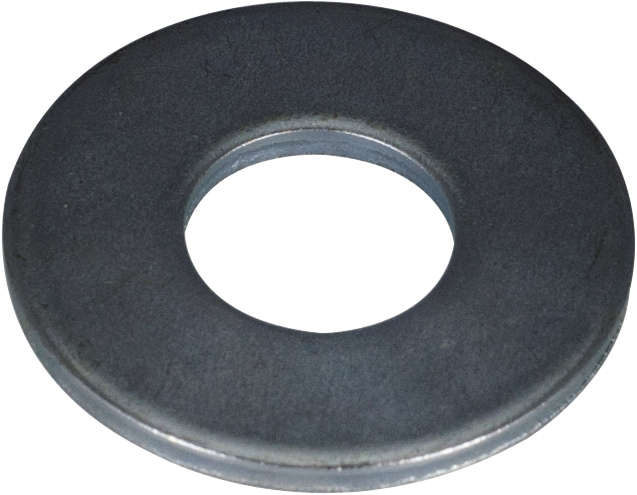 Rondelle plate moyenne en acier zingué Diam. 4 mm - Boîte de 20 pièces