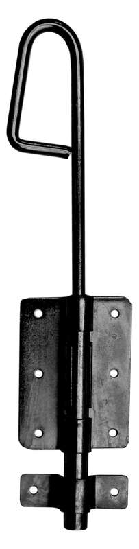 Verrou baionnette avec gâche en acier zingué Diam. 16 x L. 400 mm noir