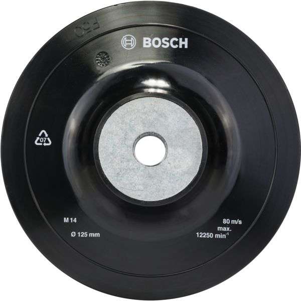 Plateau de ponçage Ø125 mm BOSCH pour meuleuse angulaire - 1 608 601 033