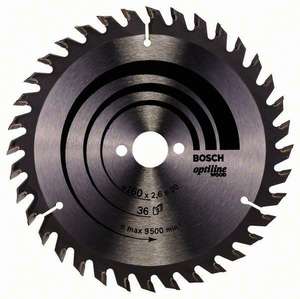Lame scie circulaire Optiline Bois 160x20/16x2,6mm ; 36D