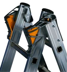 Échelle transformable 2 plans Nbre échelon(s) : 2 x 8  | Haut. d'accès : 5,05 m | Poids : 11,000 kg