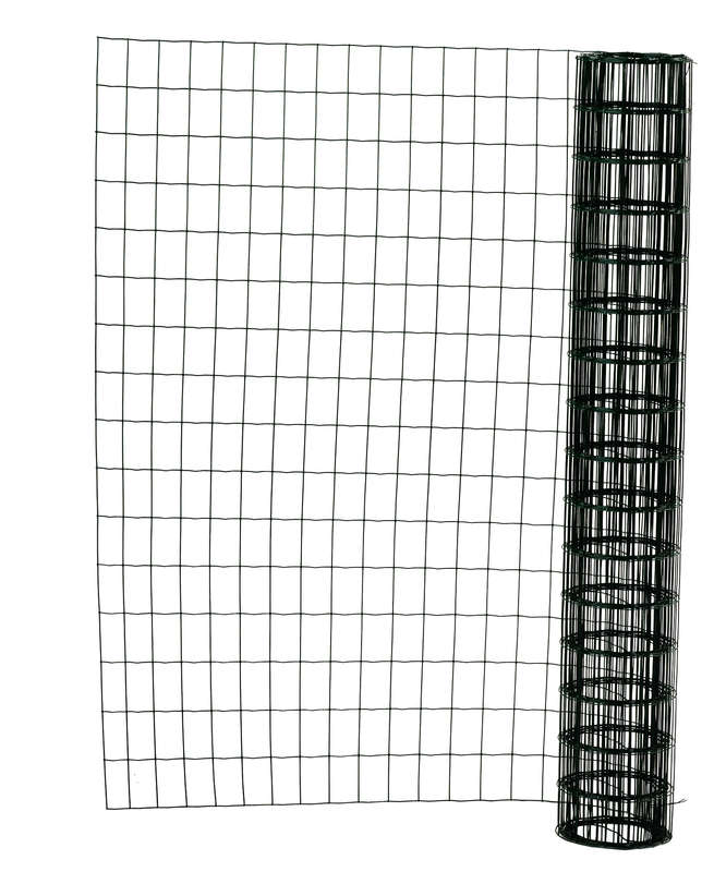 Grillage soudé rouleau DIRICKX AXIAL® L. 25 x H. 1,20 m - maille 75x100 mm / Diam. 2,1 mm - acier vert 6005