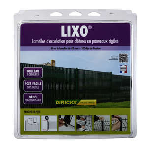 Kit d'occultation LIXO pour panneaux rigides L. 60 ml vert 6005