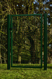 Portillon battant DIRICKX GARDEN+ en acier plastifié sendzimir l. 100 x H. 175 cm vert 6005