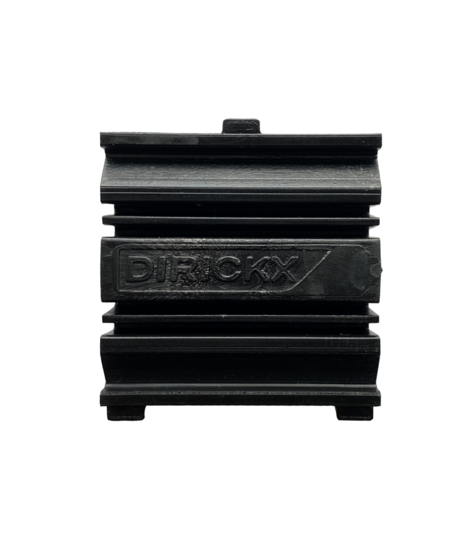 Clip de fixation en plastique pour poteau DIRICKX AXYLE® gris 7016 L. 27 x l. 20 x H. 8 mm - Sachet de 100 pièces