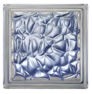 Brique de verre isolante 198 écaille incolore L. 19 x l. 8 x H. 19 cm