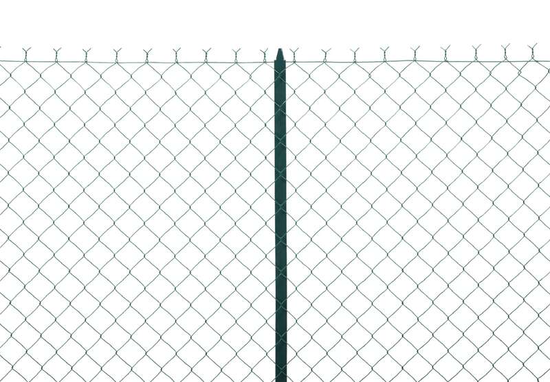 Grillage de clôture souple simple torsion DIRICKX PLASTEX® CLASSIC NC 5027 L. 25 x H. 1,20 m - maille losange 50x50 mm / Diam. 2,7 mm - fil en acier galvanisé finition extrudée vert 6005