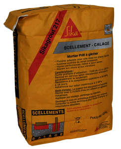 Sac mortier SikaGrout 217 gris L. 410 x l. 400 x H. 120 mm