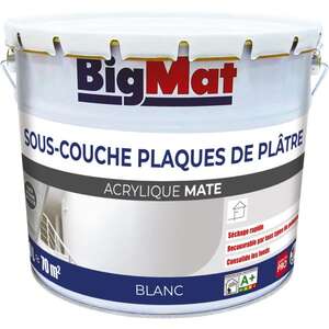 Sous-couche pour plaque de plâtre BIGMAT - Pot de 10 L