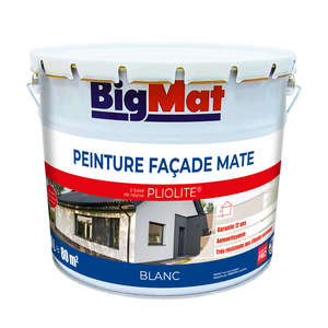 Peinture pour façade BIGMAT pliolite blanc - Pot de 10 L