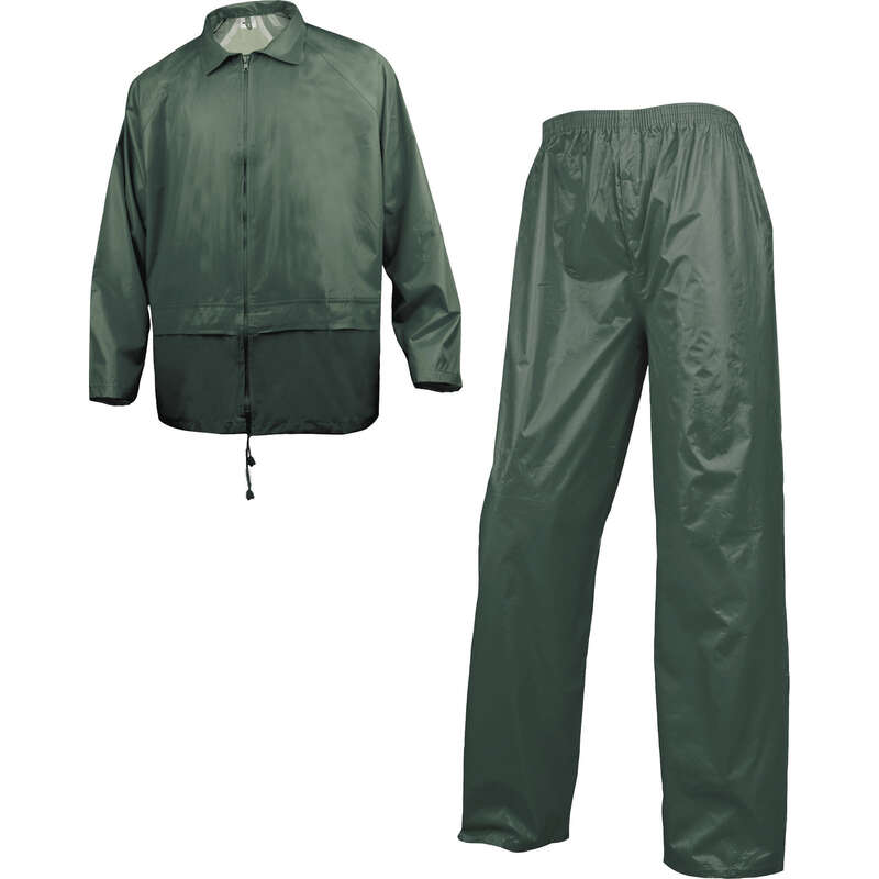Ensemble de pluie veste et pantalon 400 vert - Taille M