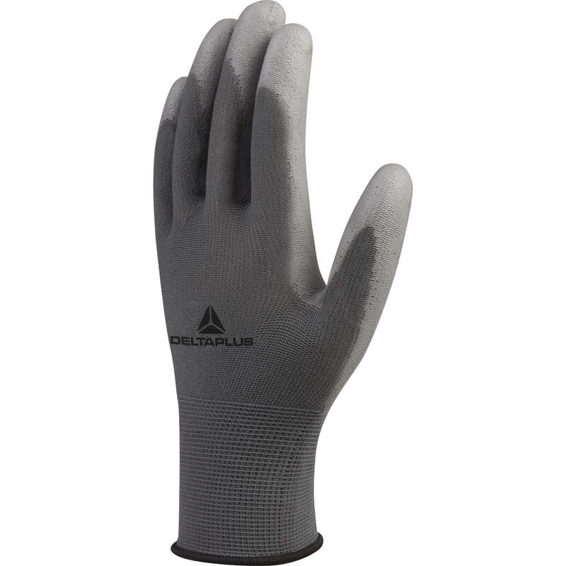 Gants tricot PA/PU gris - Taille 7