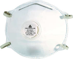 Masque de protection FFP1 avec valve - Boîte de 10 pièces