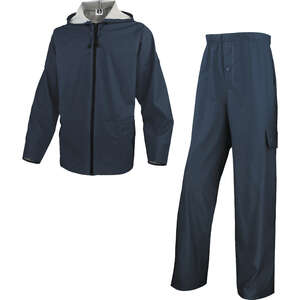 Ensemble de pluie veste et pantalon 850 bleu marine - Taille XL