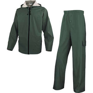 Ensemble de pluie veste et pantalon 850 vert - Taille L
