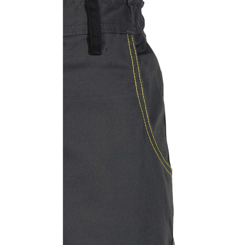 Bermuda de travail D-MACH polyester/coton gris/jaune - Taille XL