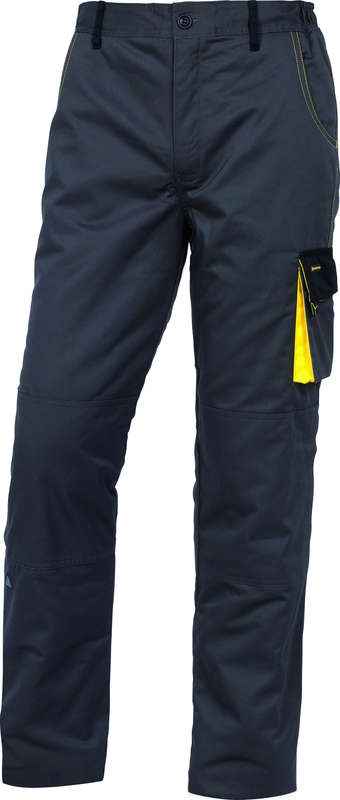Pantalon de travail chaud D-MACH gris/jaune - Taille M