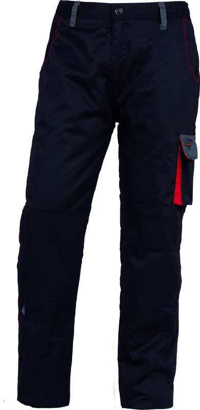 Pantalon de travail chaud D-MACH noir/rouge - Taille S