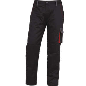 Pantalon de travail chaud D-MACH noir/rouge - Taille L