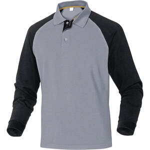 Polo manches longues TURINO noir - Taille M