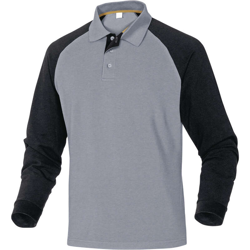 Polo manches longues TURINO noir - Taille XXL