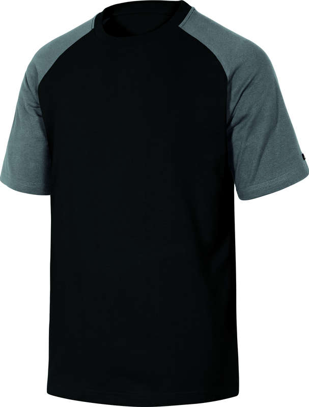 T-shirt manches courtes bicolore MACH SPRING noir/gris - Taille L