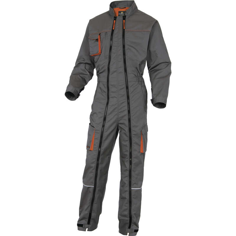 Combinaison de travail à double zip MACH2 2 gris/orange - Taille XL