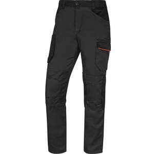 Pantalon de travail polyester/coton/élasthanne MATCH 2 gris/rouge - Taille L