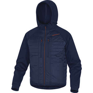 Veste bi-matière MOOVE bleu marine/orange - Taille L