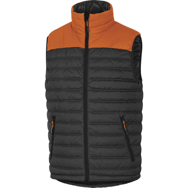 Gilet doudoune G-DOON gris/orange - Taille S