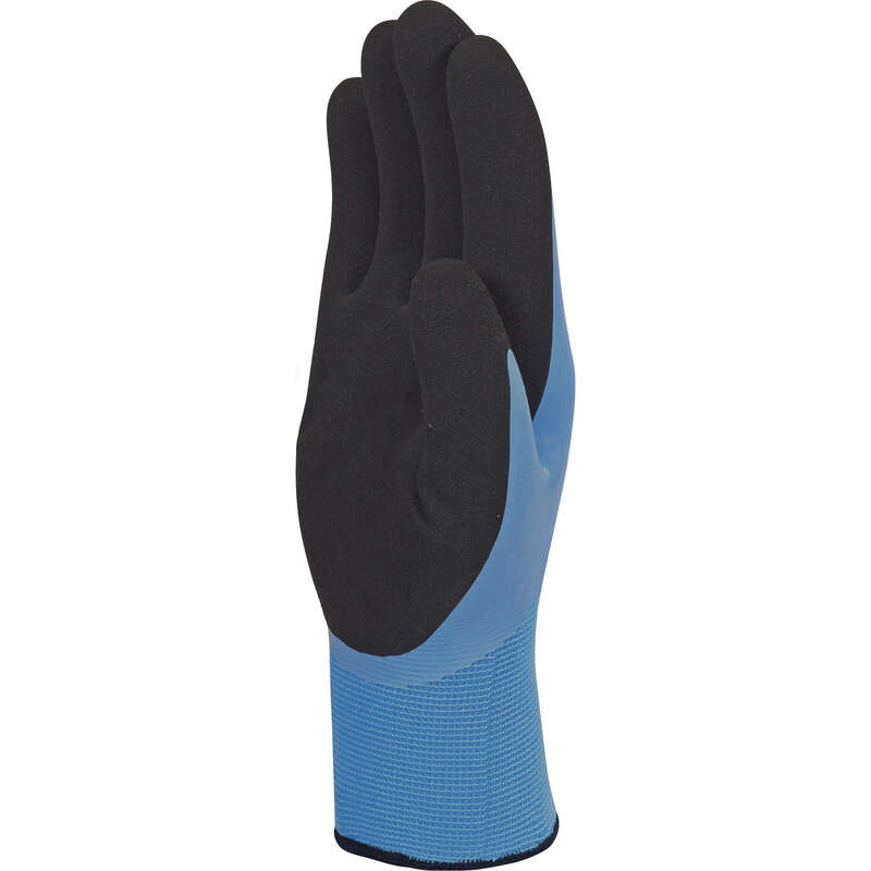 Gants tricot acrylique bleu - Taille 11