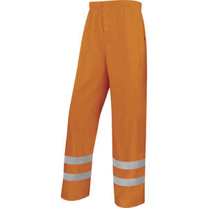 Pantalon de pluie enduit polyuréthane extérieur 900PANHV orange fluo - Taille XXL