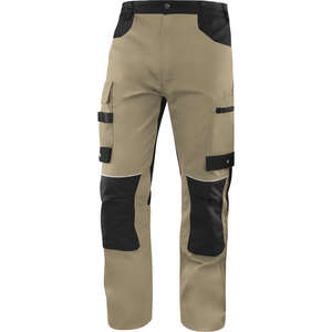 Pantalon de travail MACH5 coton/polyester beige/noir - Taille S