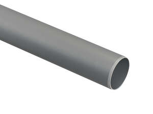 Tube d'évacuation en PVC NFE+NFME blanc L. 2 m / Diam. 40 mm