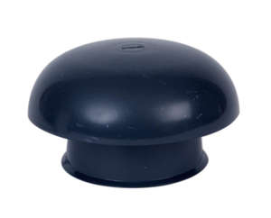 Chapeau de ventilation en PVC ardoise - Diam. 125 mm