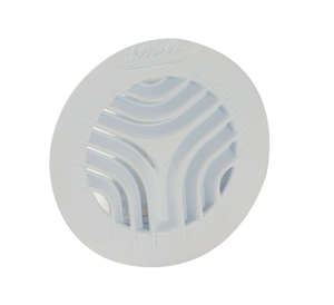 Grille de ventilation ronde intérieure pour tube PVC avec moustiquaire blanc Diam. 125 mm