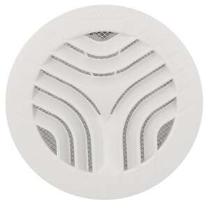 Grille de ventilation avec moustiquaire blanc Diam. 125 mm