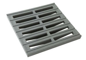 GRILLE SOL SANS CADRE 25X25 GR25 GRIS CLAIR GR25