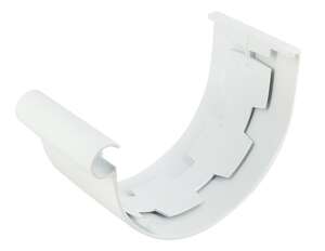 Jonction à coller pour gouttière en PVC L. 25 cm blanc