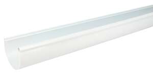 Profilé de gouttière en PVC blanc - L. 4 m blanc