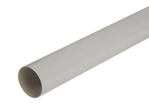 Tube de descente pour gouttière en PVC gris L. 4 m / Diam. 100 mm