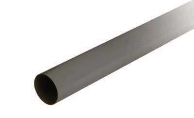 Tube de descente pour gouttière en PVC gris L. 4 m / Diam. 80 mm